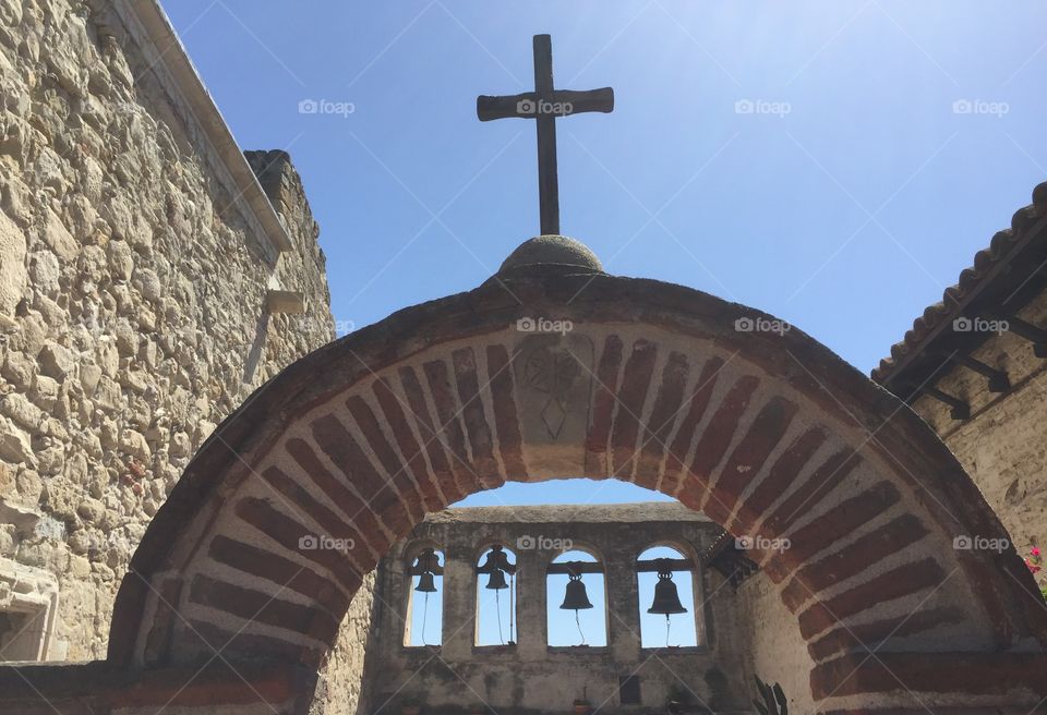 Mission San Juan Capistrano . Archway at the mission