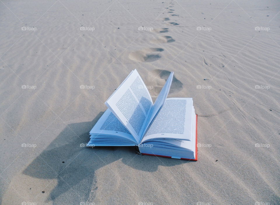 book in the sand