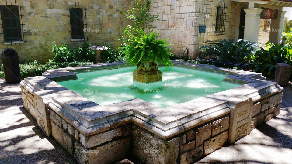 Water fountain in San Antonio.