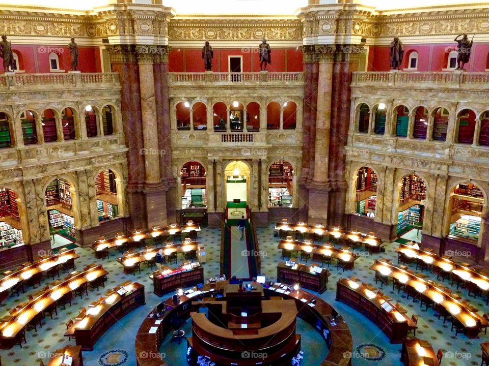 Library of View Overhead view, Washington, DC