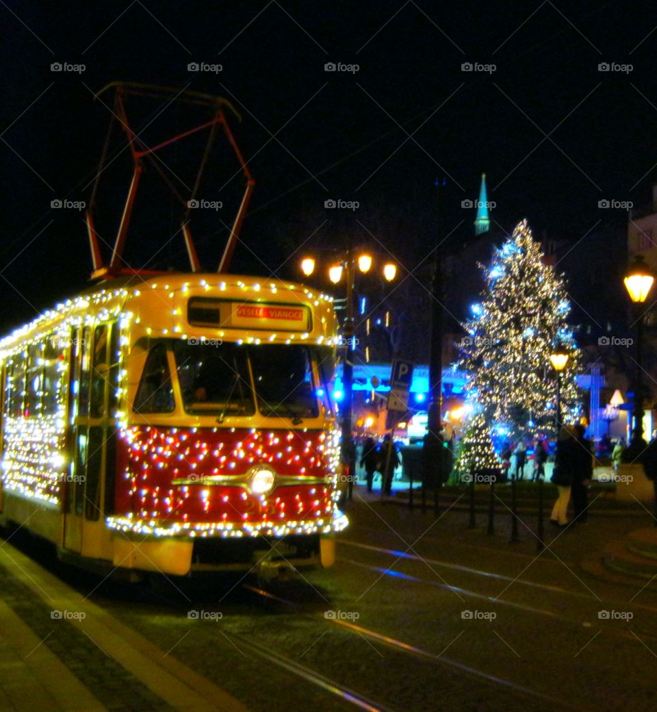 Christmas train at Bratislava...
