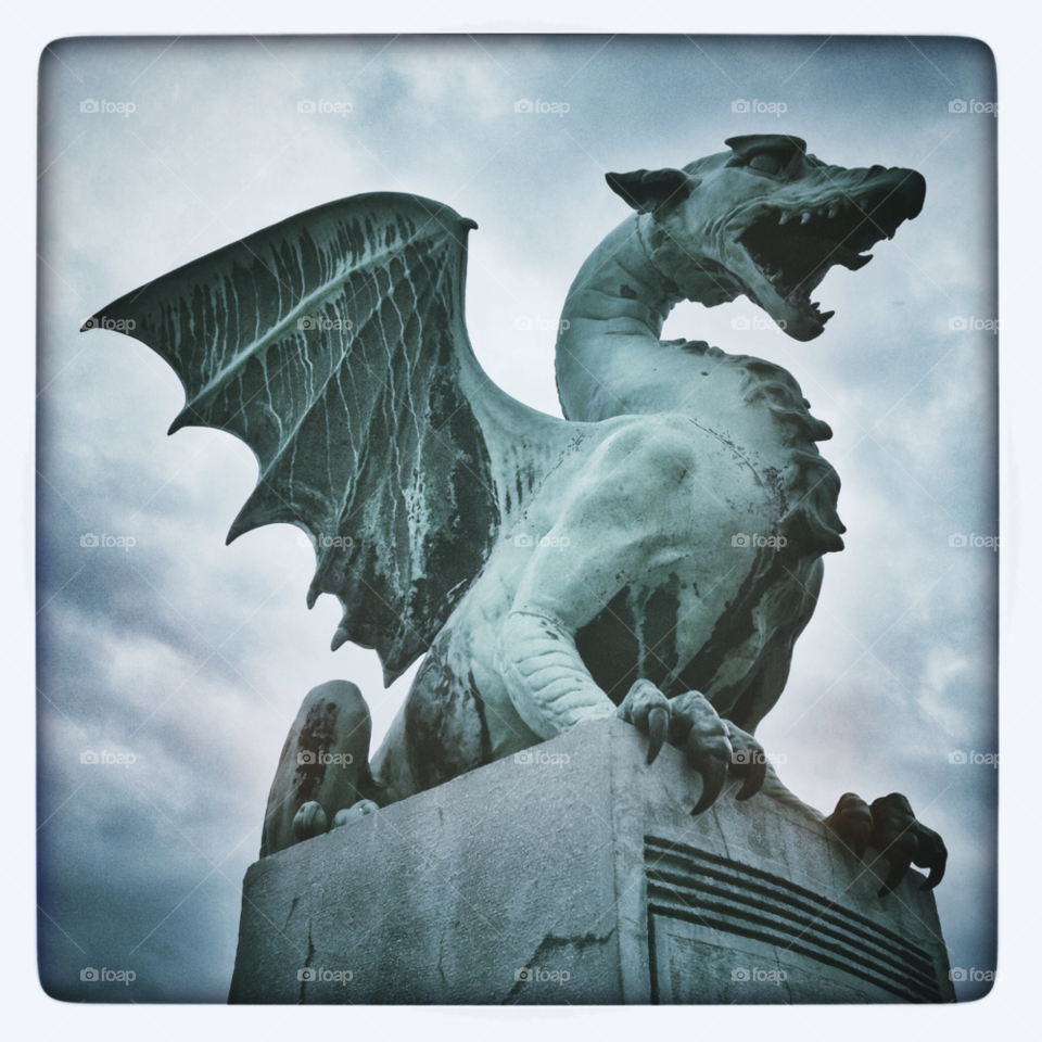 clouds statue bridge dragon by selecshine