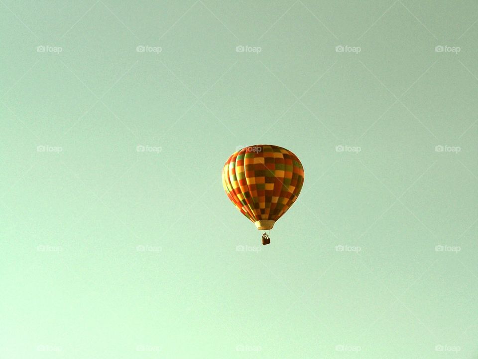 Hot Air Balloon. After leaving a restaurant one evening I saw this in the sky and snapped a few pictures. 