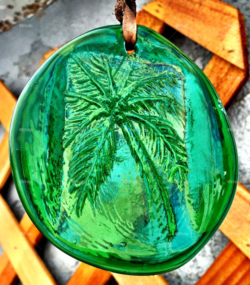 Glass Palm Tree