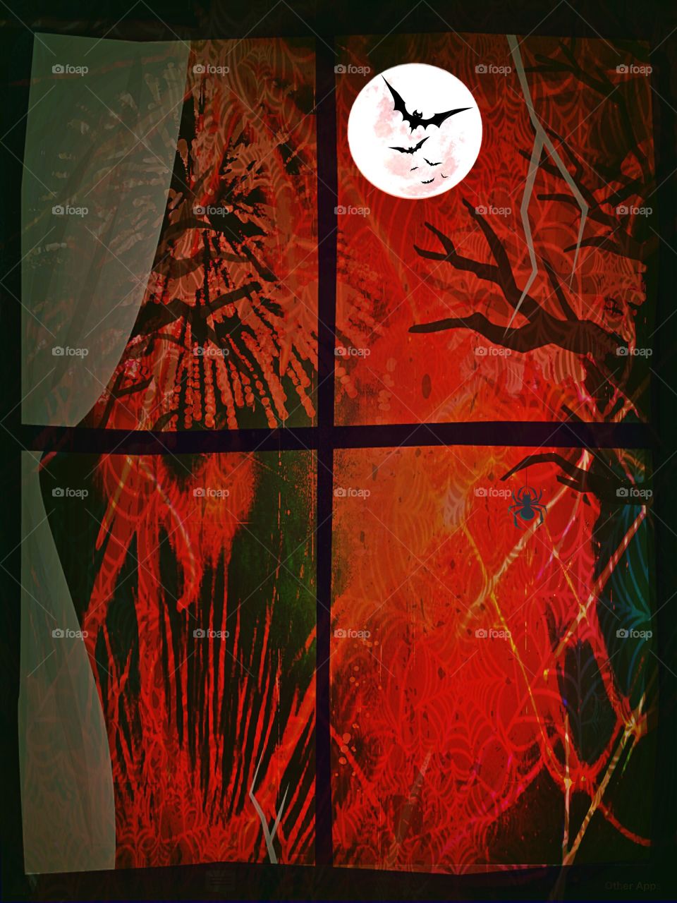 Spooky window. Spooky window 