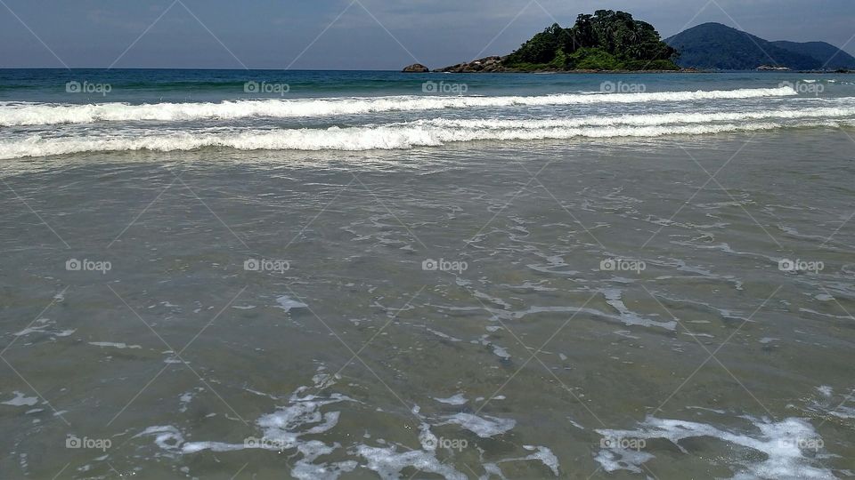 Brazilian Beach - Praia de São Pedro, Guarujá - SP, Brazil.