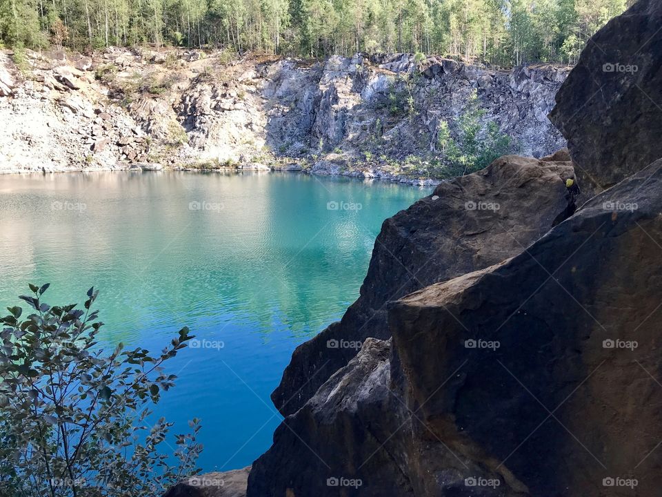 Pristine water on a lake