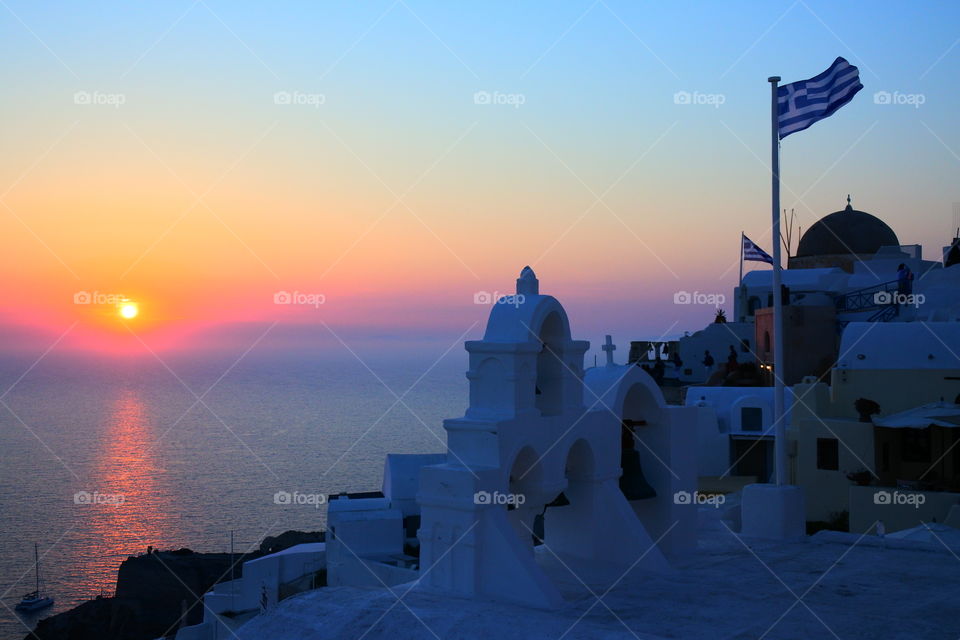 Sunset in Santorini