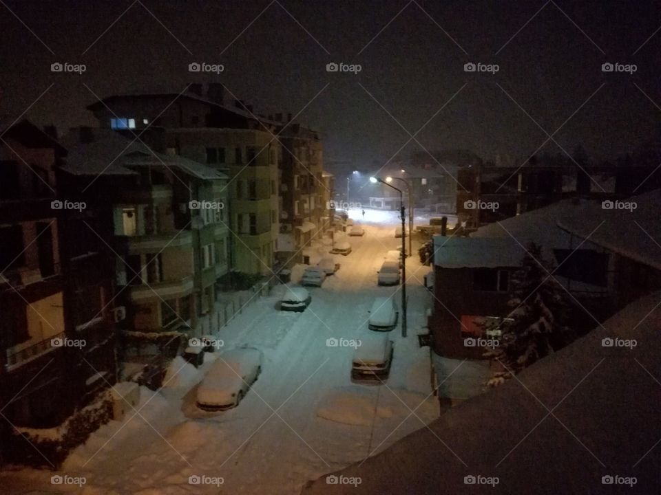 winter tale. photo from my roof, amazing winter this year in Bulgaria.