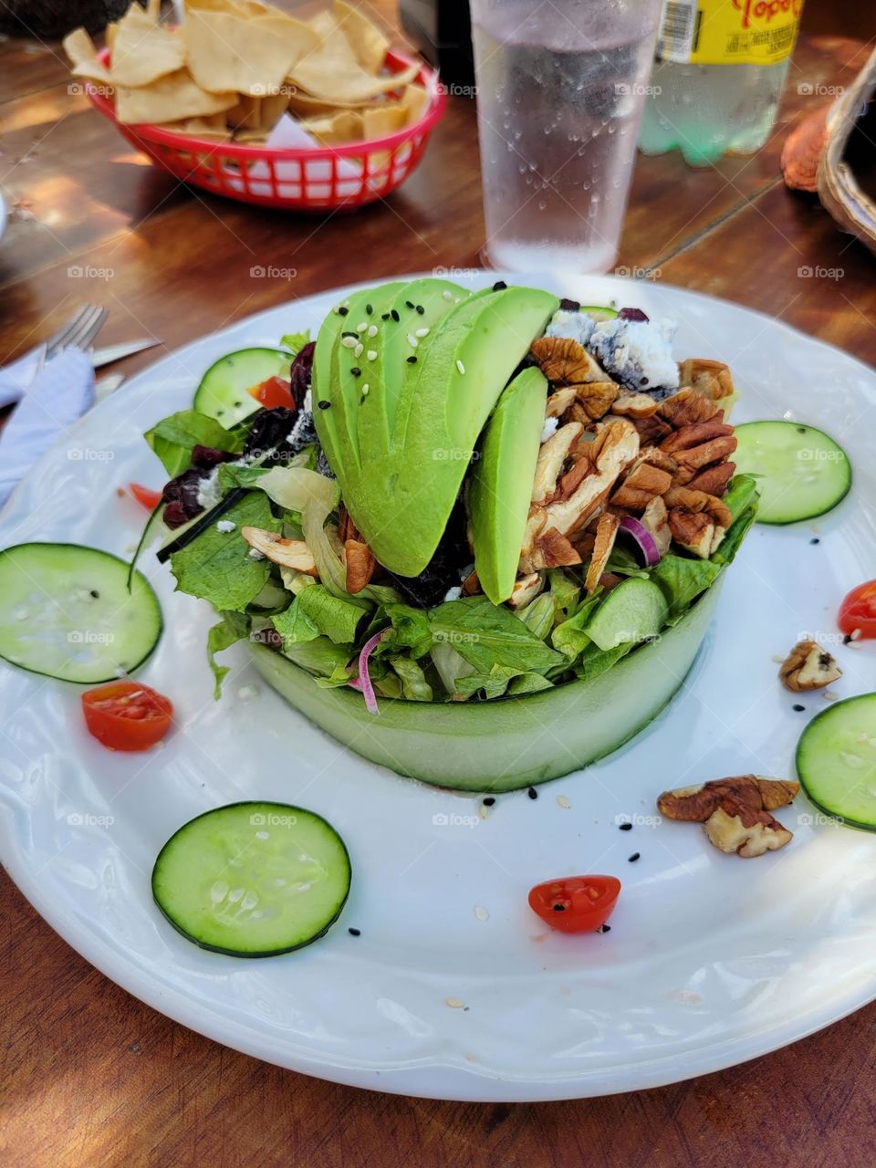 alimentos frescos, ensalada