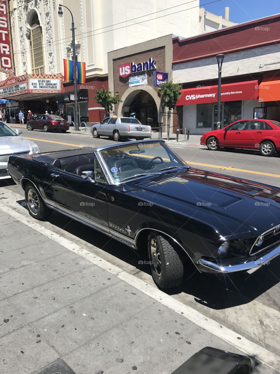 Vintage Mustang on Castro Street. 