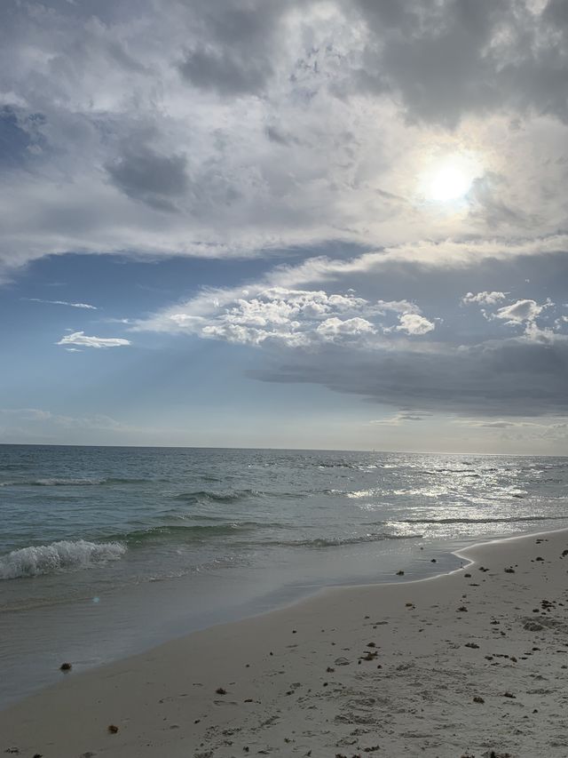 Beach photo of waves in Panama City Beach.