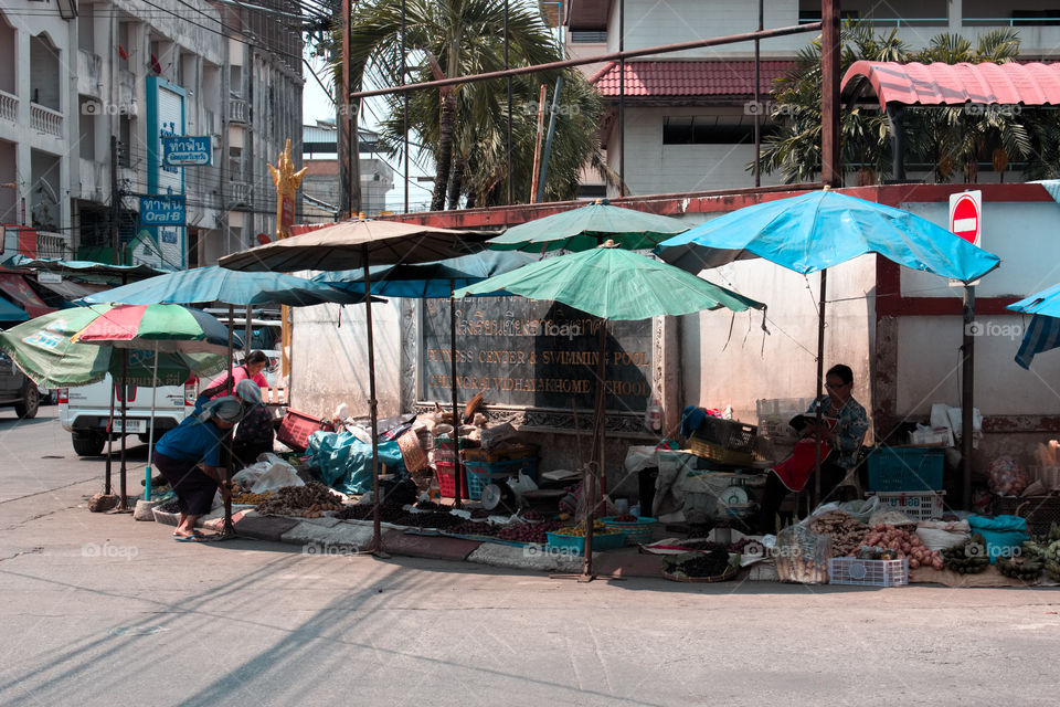 street market chiang Rai