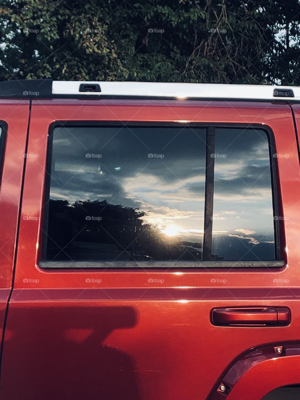 Reflection of the sunset