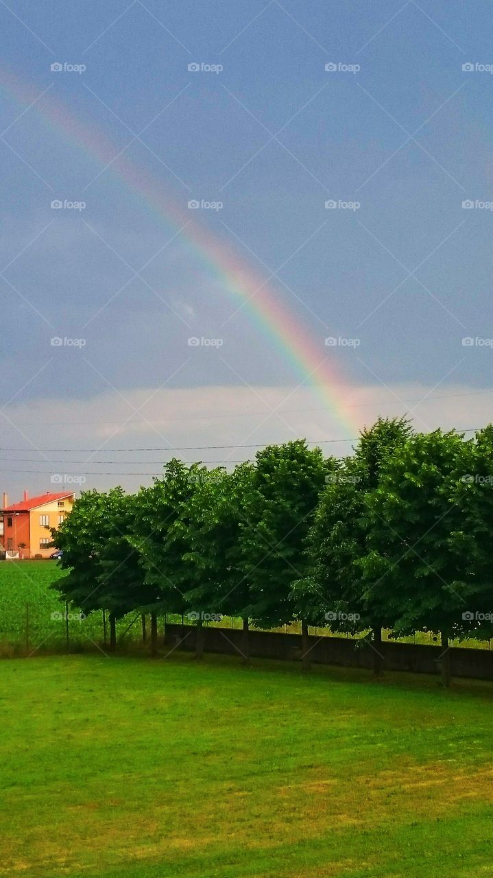 rainbow . taken in Padua Italy 