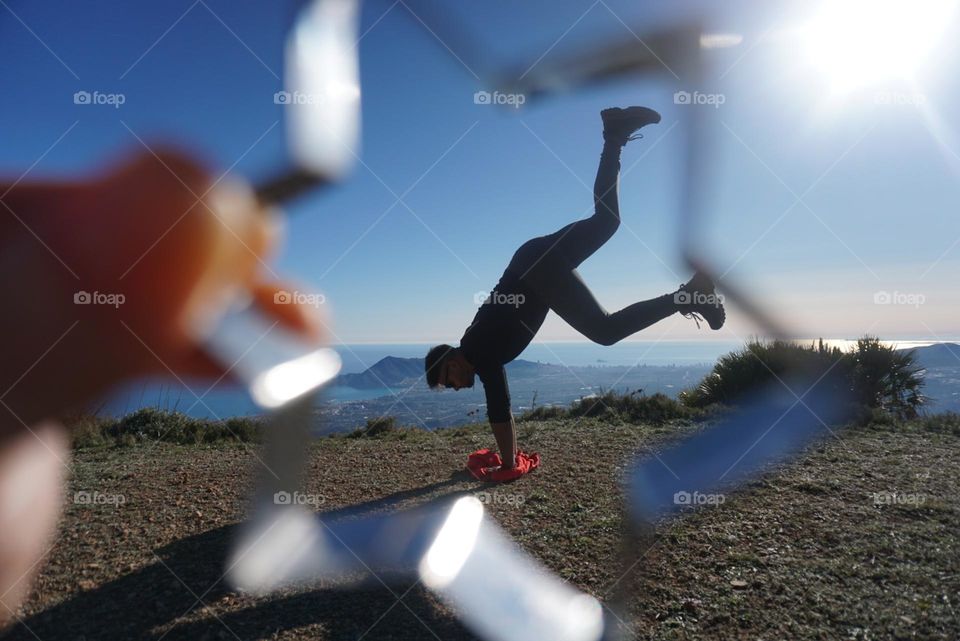 Mountain#star#sky#adventure#human#silhouette