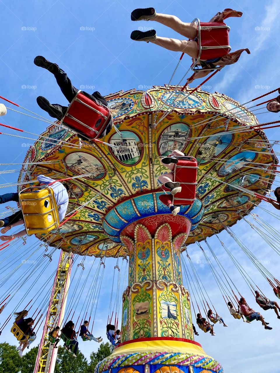 Swing ride at state fair 