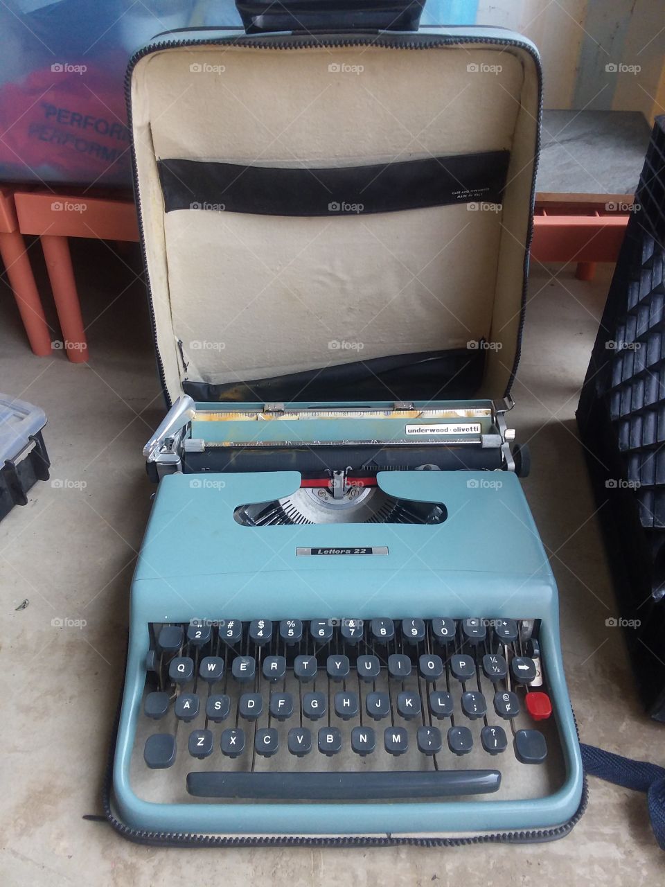 Vintage version of a laptop....aka Vintage typewriter