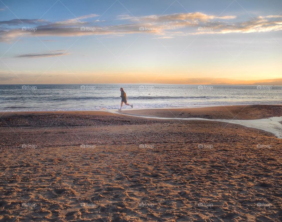 Sunset runner. 