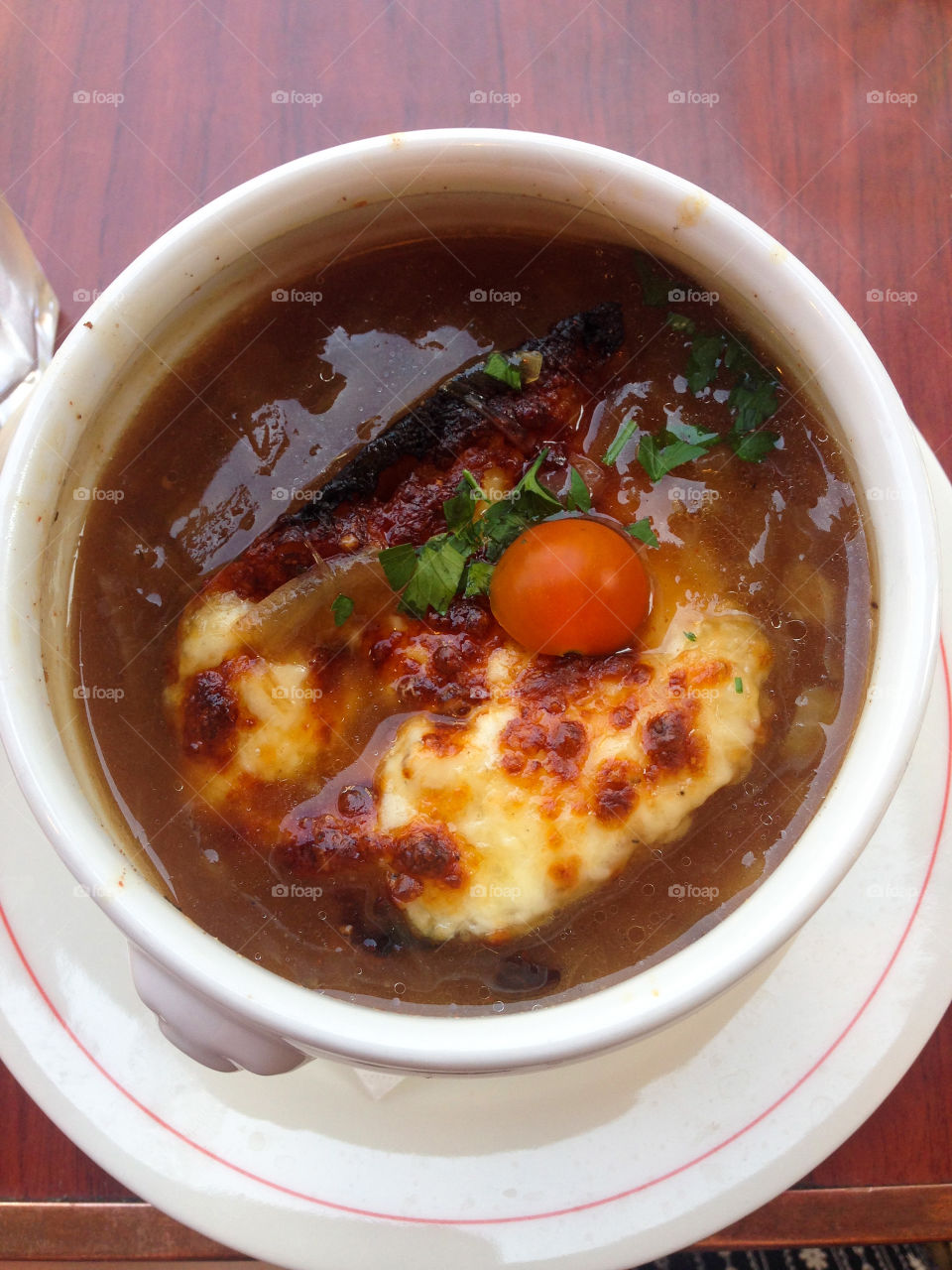 Authentic French onion soup 