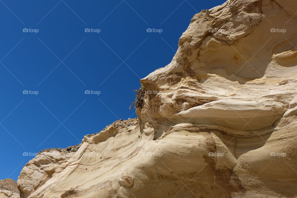 Sandstone against a blue sky