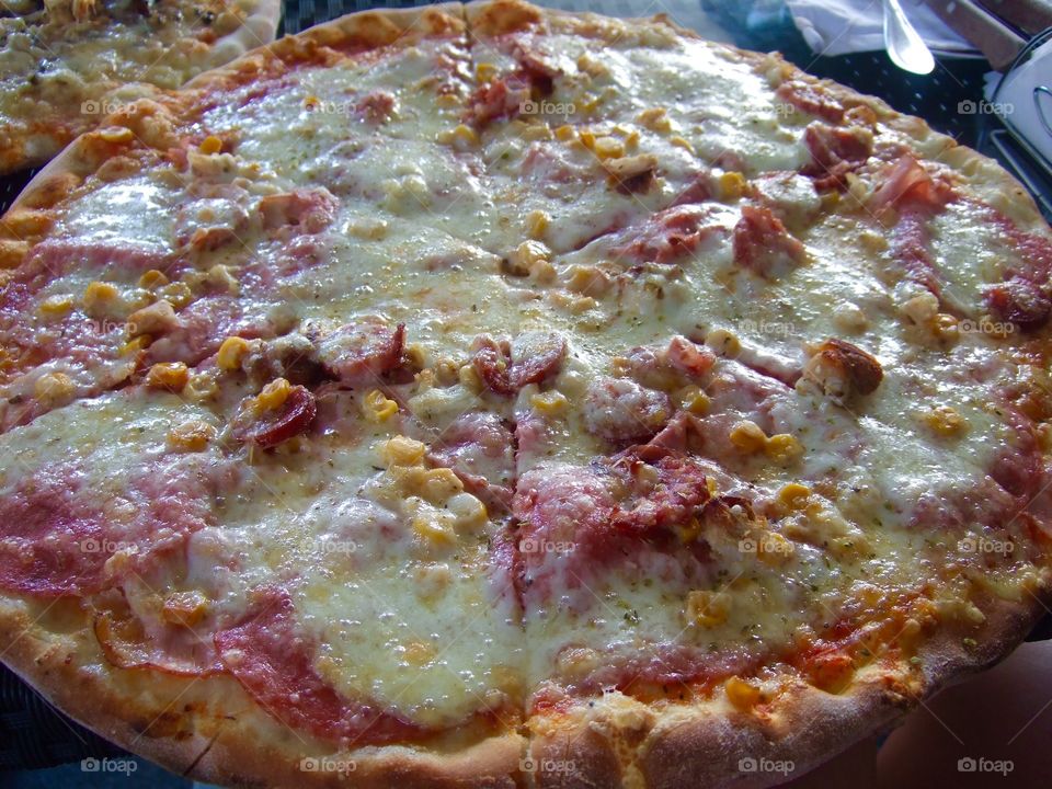 Delicious gourmet pizza