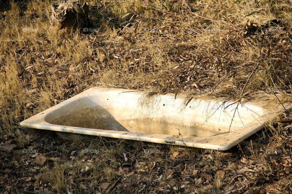 Rectangles are all around us, as found in this picture of an old bath used outside to water animals