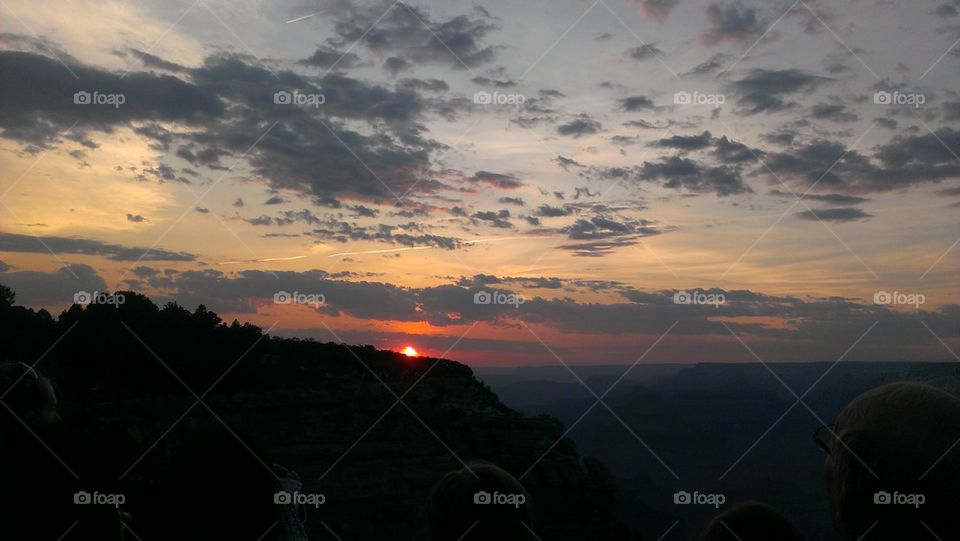 sunset at grand canyon