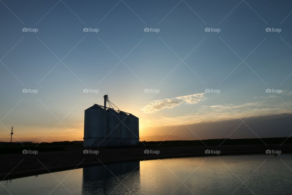 Sunrise at the silos