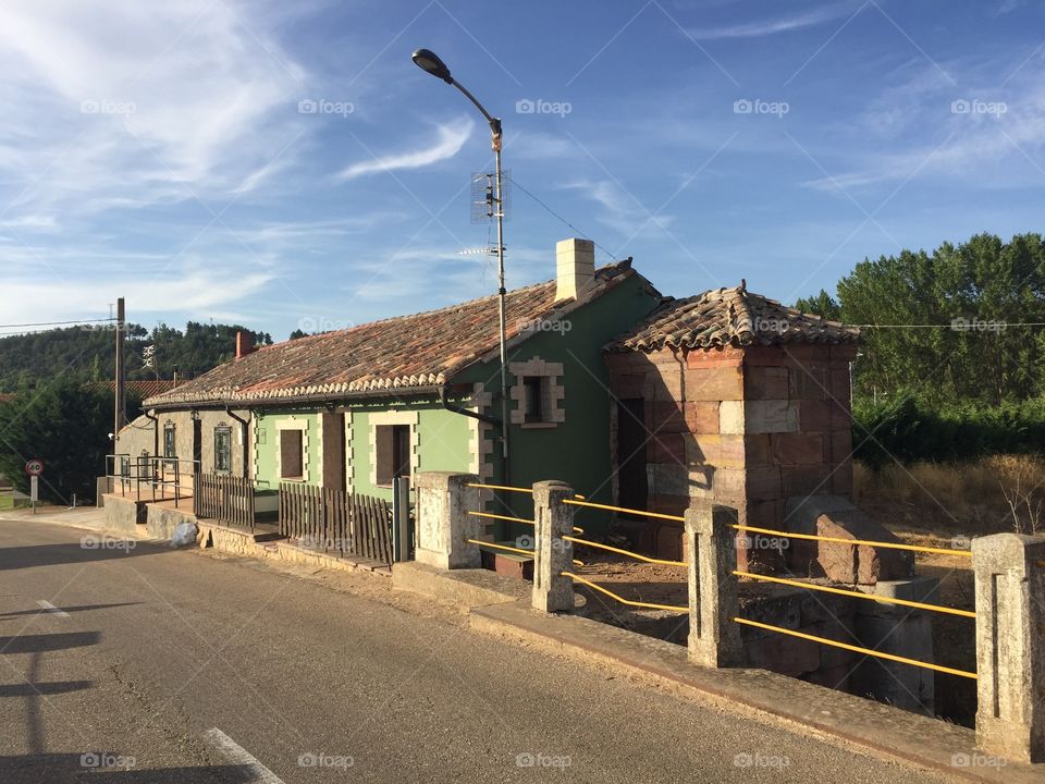 Old building near river