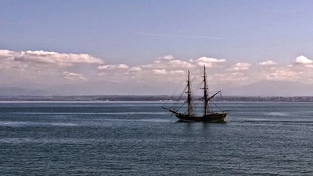Ship in Elliott Bay
