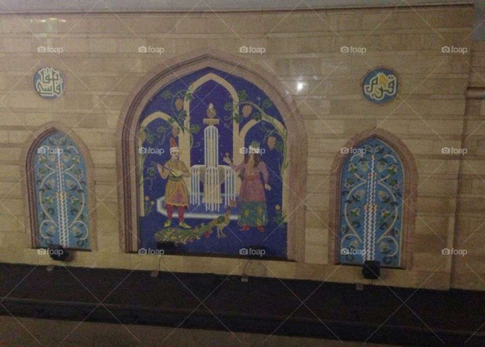 Kazan 34. Subway station painting 