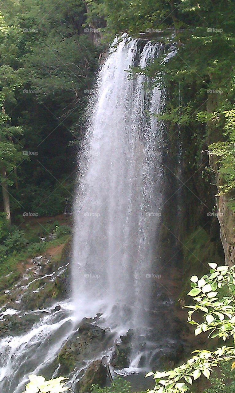 waterfall closeup
