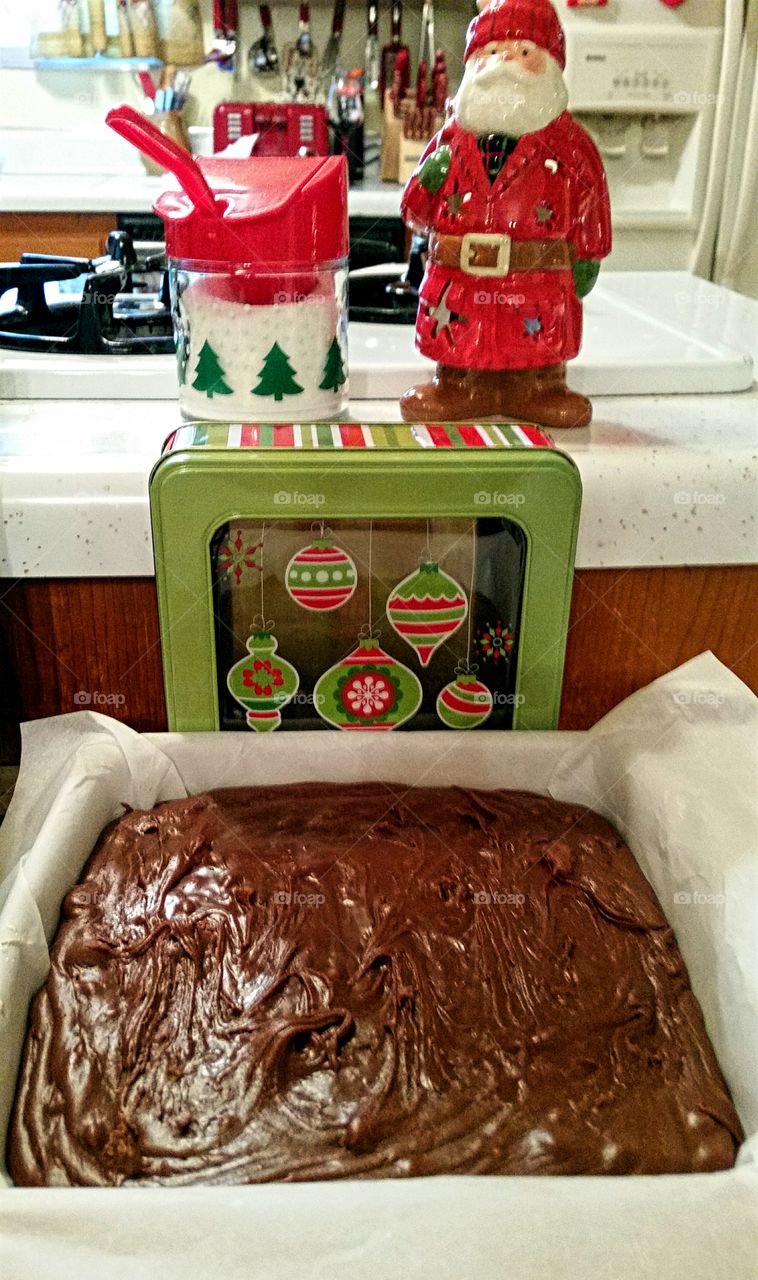 Christmas Fudge is  cooling!