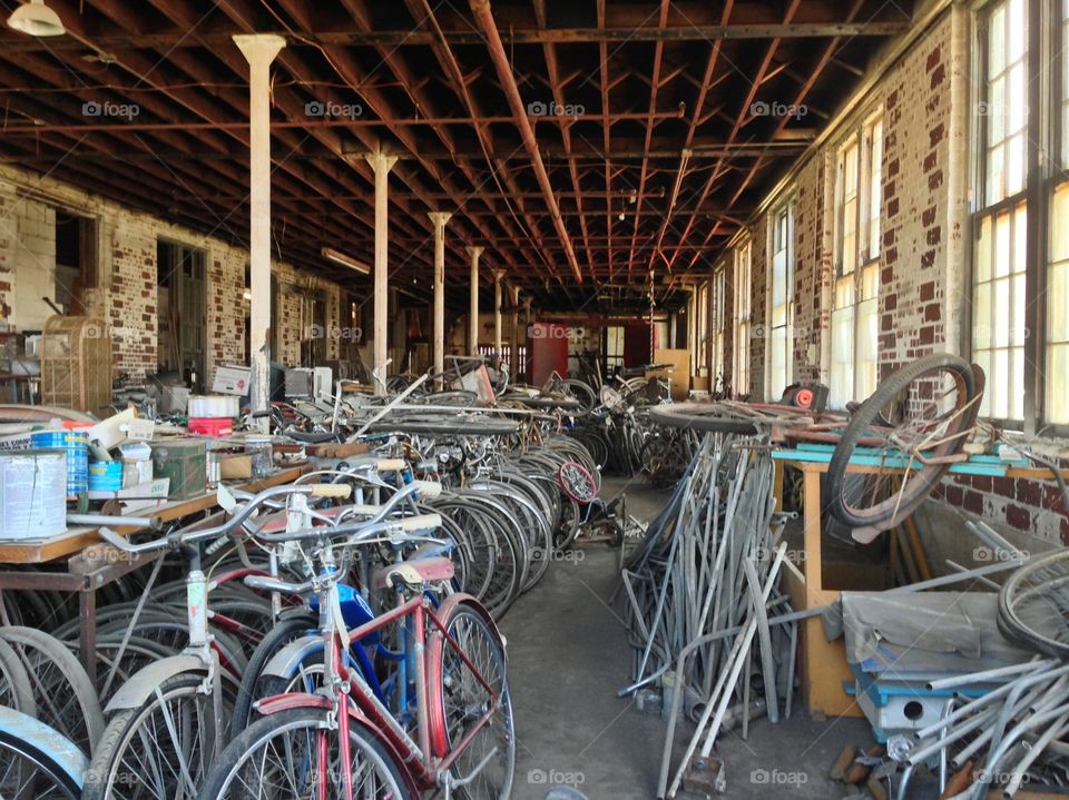 Inside Iowa Canning Company Seed House. 