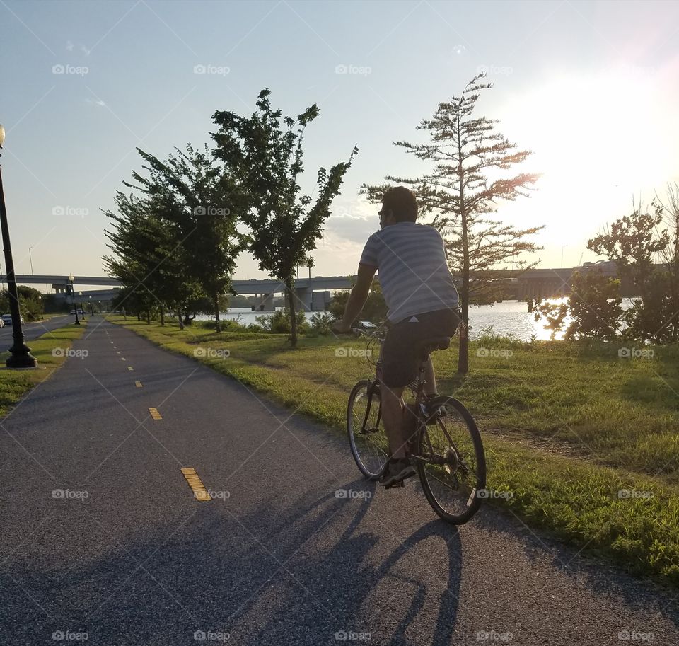 Bike ride on the Washington DC waterfront