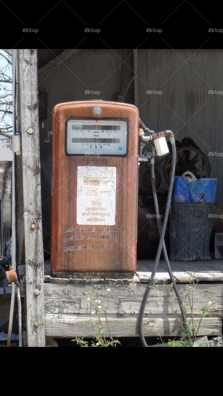 Old Gas Pump