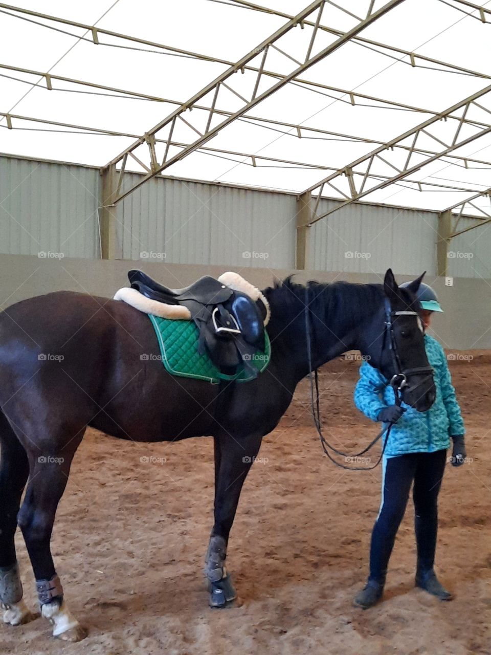 young girl with her horse