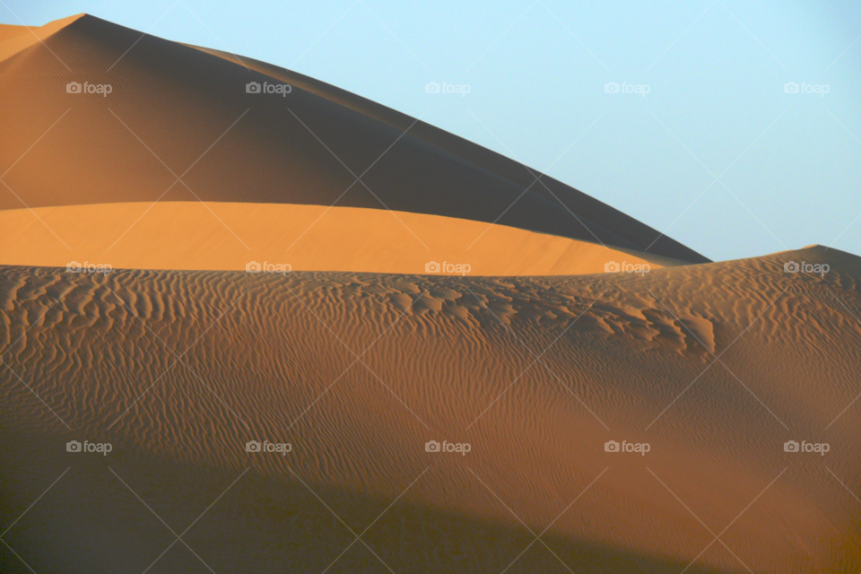 great sand sea. sahara. egypt. sunset desert sand dune by ann