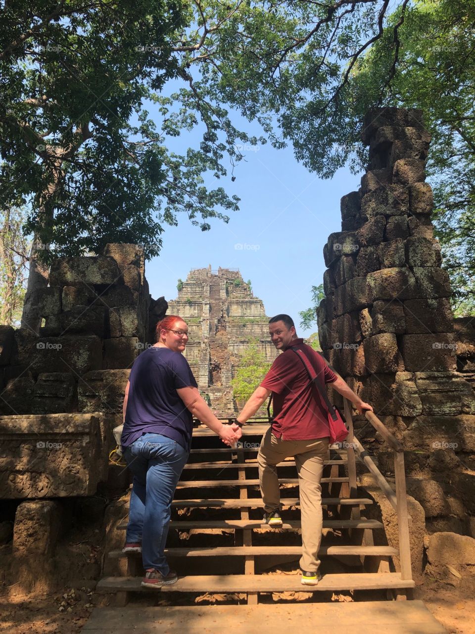 Cambodian Temple Ruins Photo Frame