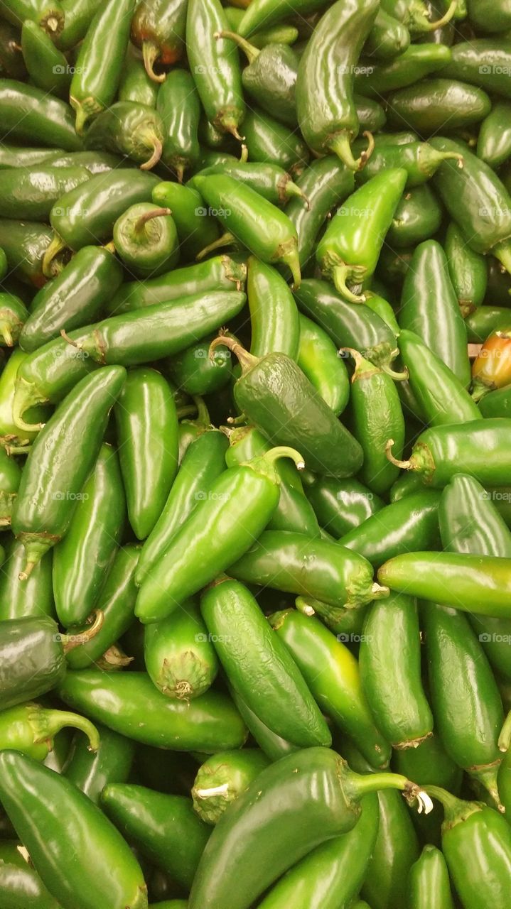 jalapenos at the market