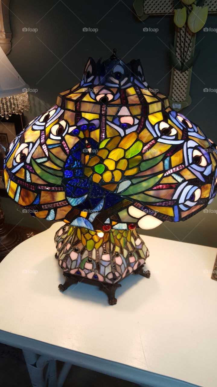 Peacock Lamp