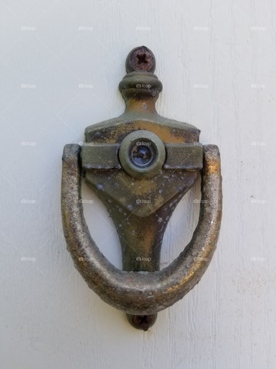 old door knocker peep hole