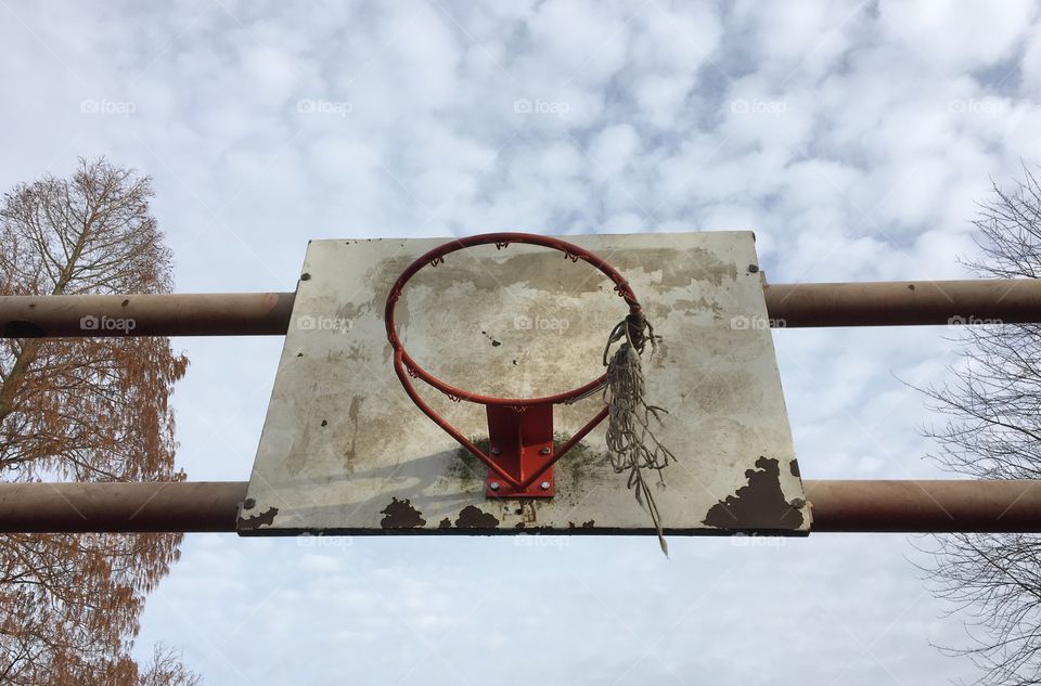 Old Basketball hoop