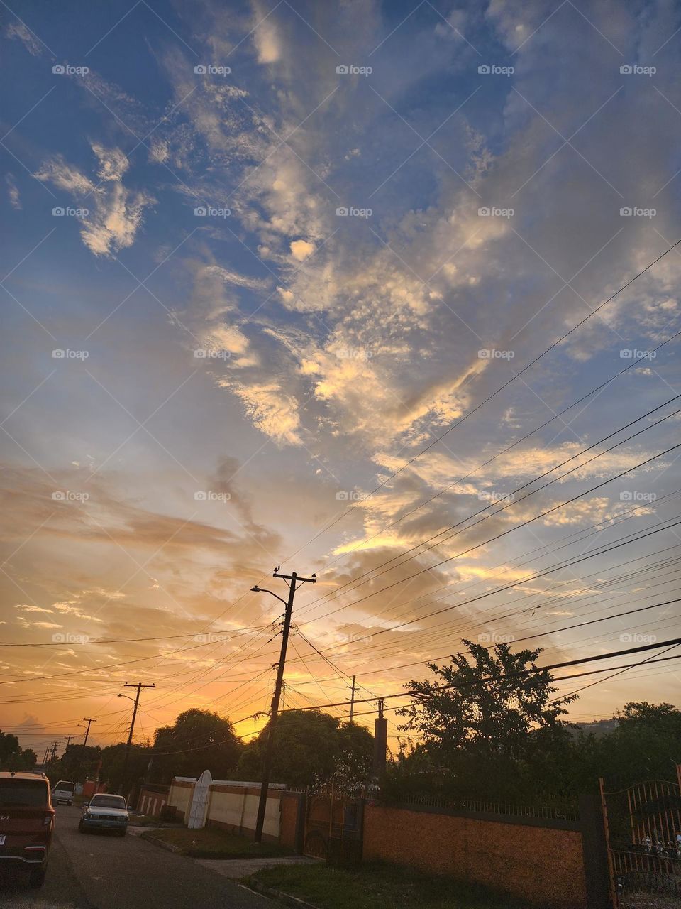 sunset over kingston