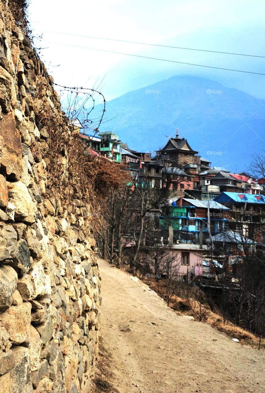 country side village road