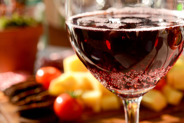 Wine. This is the table we had during a meeting