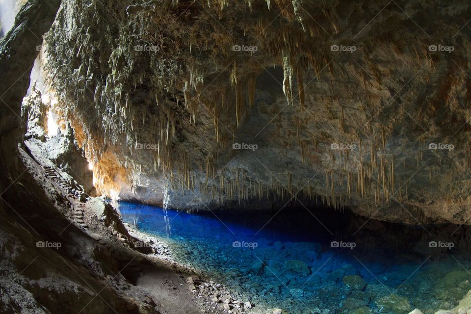 Hello, Brazil! Blue cave in Bonito Mato Grosso do Sul.