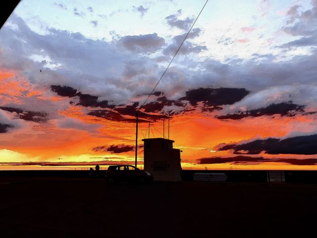 Red sky sunset