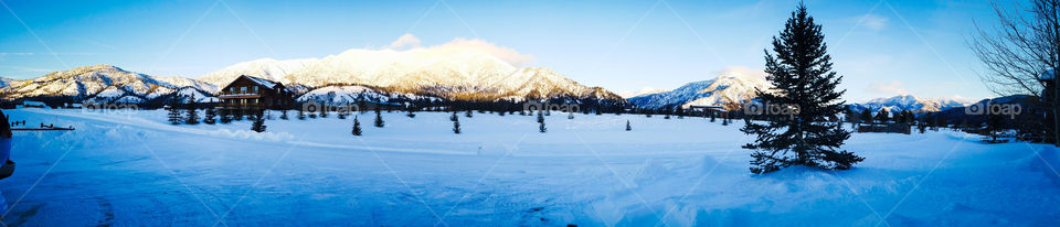 Panoramic View of Alpine Wyoming